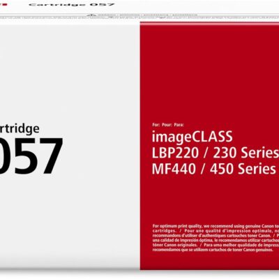 Canon 057 Black Toner Cartridge for LBP223dw LBP226dw MF443dw Yield 3100 Pages (3009C002AA)