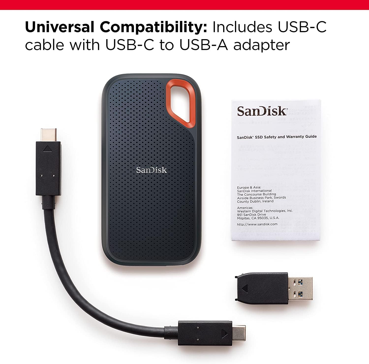 SanDisk E61 Extreme Portable External SSD 1TB (SDSSDE61-1T00-G25) 3 SanDisk E61 Extreme Portable External SSD 1TB (SDSSDE61-1T00-G25) - Image 3