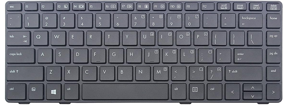 HP 8460P Keyboard, Non-Backlit (P/N 638525-001) 1 HP 8460P Keyboard, Non-Backlit (P/N 638525-001)