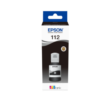 Epson 112 EcoTank Pigment Black Ink Bottle 127ml (C13T06C14A)