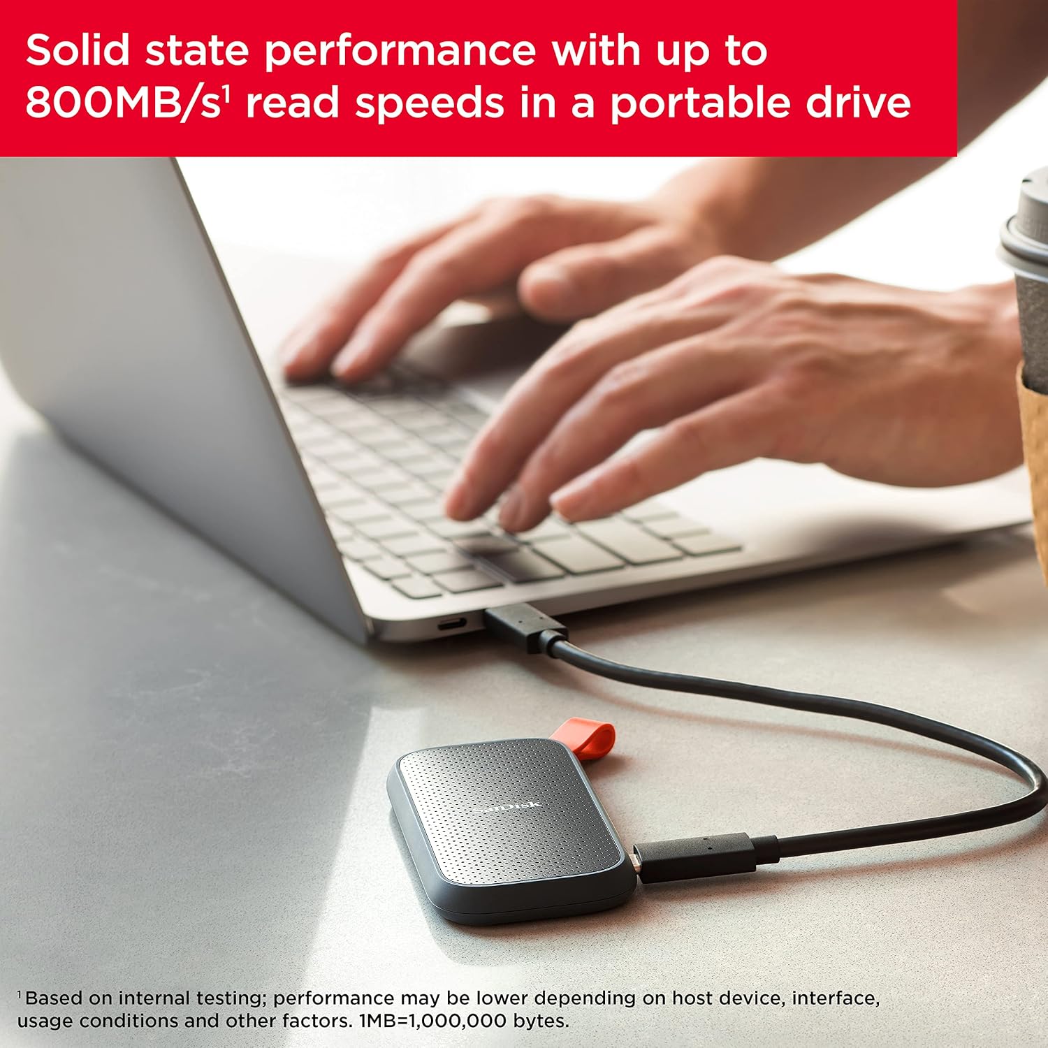 SanDisk E30 Portable External SSD 1TB (SDSSDE30-1T00-G26) 4 SanDisk E30 Portable External SSD 1TB (SDSSDE30-1T00-G26) - Image 4
