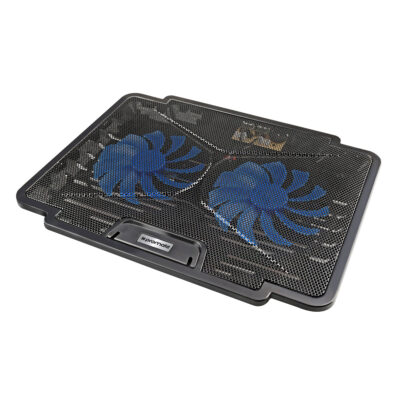 Promate AirBase-1 Laptop Cooling Pad, Silent Fan Technology, Adjustable Height (AIRBASE-1)