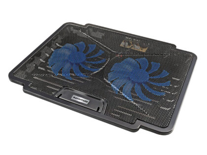 Promate AirBase-1 Laptop Cooling Pad, Silent Fan Technology, Adjustable Height (AIRBASE-1)
