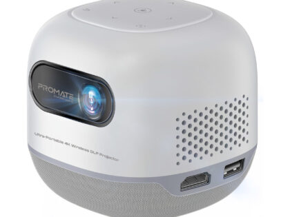 Promate CubeCast-2 4K Ultra-Portable Wireless DLP Projector with Touch Controls (CubeCast-2)