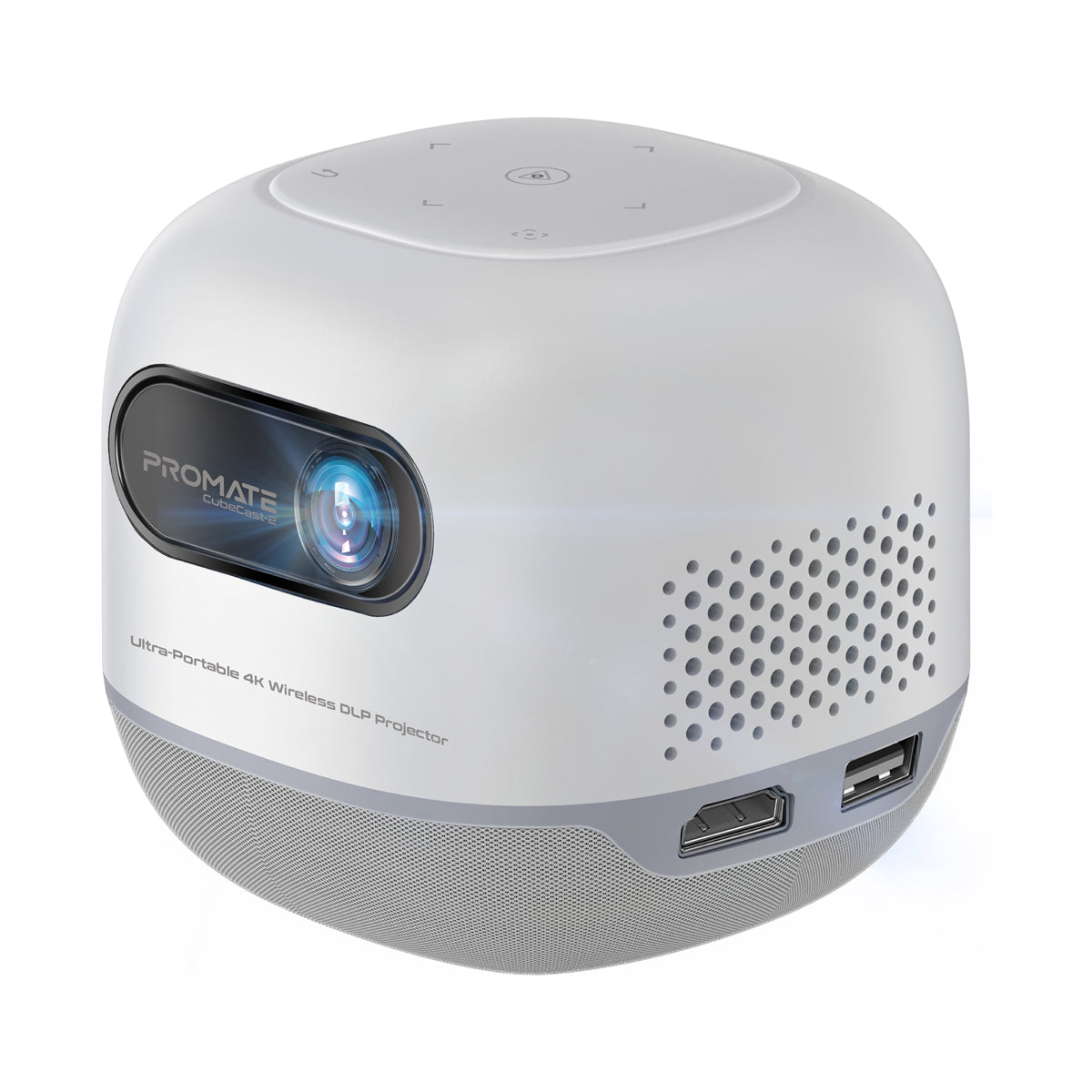Promate CubeCast-2 4K Ultra-Portable Wireless DLP Projector with Touch Controls (CubeCast-2) 1 Promate CubeCast-2 4K Ultra-Portable Wireless DLP Projector with Touch Controls (CubeCast-2)