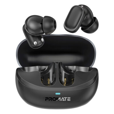 Promate Lush-Pro High Fidelity TWS BT v5.3 Earbuds with IntelliTouch, 4 Microphones, IPX4 (LUSH-PRO.BLACK)