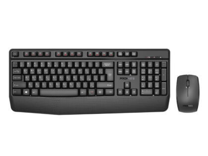Promate ProCombo-14 Ergonomic Wireless Multimedia Keyboard and Mouse Combo, 1200dpi (PROCOMBO-14.EN)