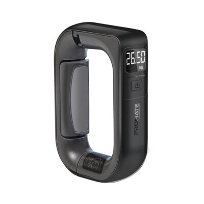 Promate InstaScale-50 Digital Luggage Weighing Scale, 50Kg Max, LCD Screen (INSTASCALE-50.BLACK)