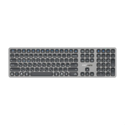 Promate ProKeys-X2 Wireless Keyboard, Triple Mode BT5.1 + 2.4G, USB-C Rechargeable, 100H Battery (ProKeys-X2.EN)