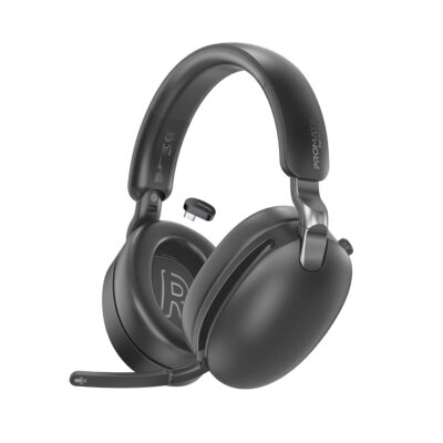 Promate Serene-2 High-Definition Hybrid ANC Headphones with Triple Connectivity, 100Hrs Playtime (SERENE-2.BLACK)