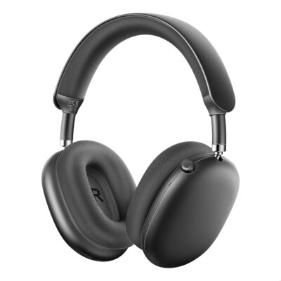 Promate Serene High-Definition Hybrid ANC Headphones with 360 Spatial Audio, 40Hrs Playtime (SERENE.BLACK)