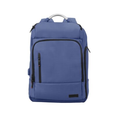 Promate TrekPack-BP 17.3" Professional Slim Laptop Backpack, Anti-Theft Pocket, USB Charging (TREKPACK-BP.BLUE)