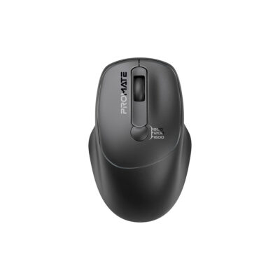 Promate Uniglide EZGrip 16000DPI Ambidextrous Wireless Mouse (UNIGLIDE.BLACK/WHITE)