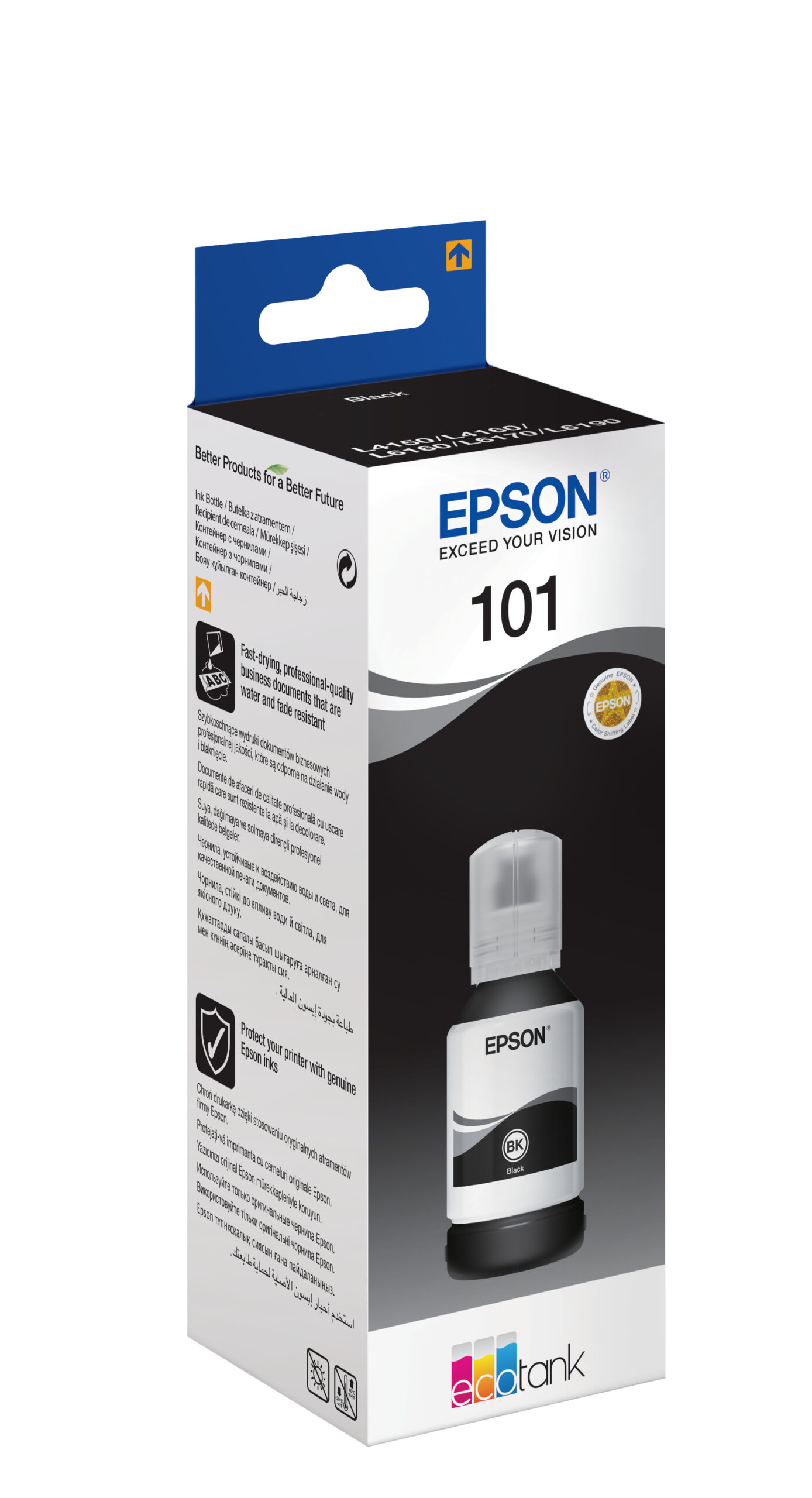 Epson 101 EcoTank Black Ink Bottle 127ml (C13T03V14A) 1 Epson 101 EcoTank Black Ink Bottle 127ml (C13T03V14A)