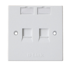 D-Link NFP-0WHI21 Dual Faceplate with Shutter and ID Plate White