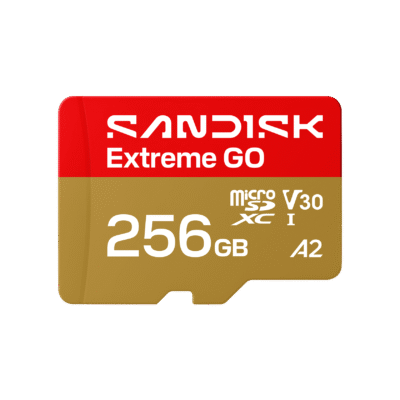 SanDisk Extreme GO microSD 256GB UHS-I Memory Card, 240MB/s Read, 160MB/s Write (SDSQXGN-256G-GN6MN)