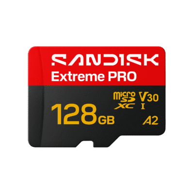SanDisk Extreme Pro microSD UHS-I Card 128GB, 200MB/s Read, 90MB/s Write (SDSQXCD-128G-GN6MA)