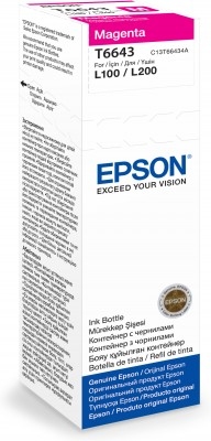 Epson T6643 EcoTank Magenta Ink Bottle 70ml (C13T66434A)