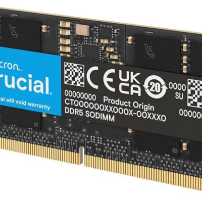 Crucial DDR5 Laptop RAM 16GB 6000MHz SODIMM