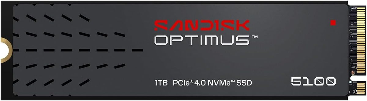 SanDisk Optimus 5100 1TB NVMe SSD PCIe Gen4 M.2 2280 (SDSP51100TAN-000E0) 1 SanDisk Optimus 5100 1TB NVMe SSD PCIe Gen4 M.2 2280 (SDSP51100TAN-000E0)