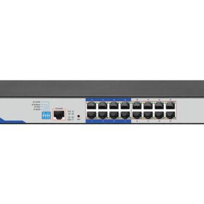 D-Link DGS-F1210-18PS-E 16-Port Gigabit Long Range PoE+ Smart Switch
