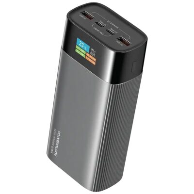 Powerology VoltEdge 145W 40000 mAh Powerbank With TFT Display Grey
