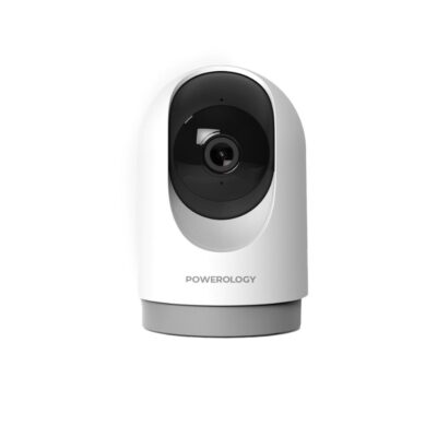 Powerology 4MP Indoor PTZ Camera BT Dual-Band WiFi 256GB White