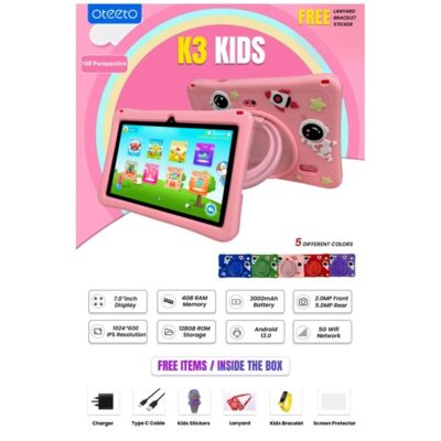 Oteeto K3 7″ Kids Tablet Wi-Fi Only
