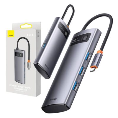 Baseus Metal Gleam 4-Port Hub Type-C Adapter