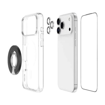 Green Lion 4 in 1 Quad Protection Privacy Pack For iPhone 17 Pro Max Clear
