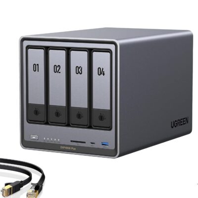 UGREEN DPXP4800 4-Bay High-Performance Desktop NAS (Diskless) Intel Pentium Gold 8505, 8GB DDR5, 128GB SSD