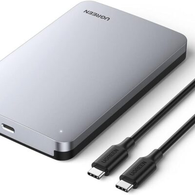 UGREEN USB-C HDD Enclosure Aluminum 2.5 Inch USB 3.1 Type C to SATA External Reader