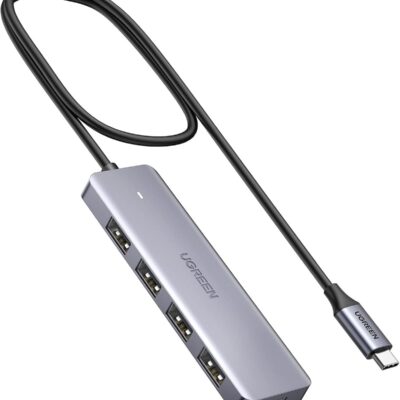 UGREEN 4-Port USB 3.0 Hub with USB-C Power Supply