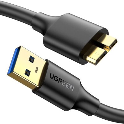 UGREEN USB 3.0 A Male to Micro USB 3.0 Male Cable 0.5m Black