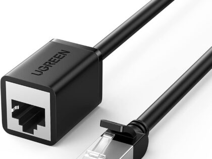 UGREEN NW112 Cat6 F/UTP Ethernet RJ45 Extension Patch Cords 5m Black