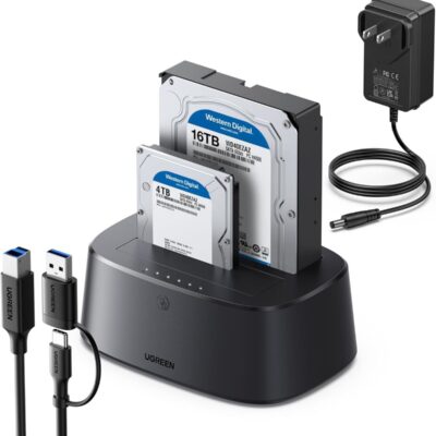 UGREEN CM198 USB 3.0 to SATA Dual-Bay Hard Drive Duplicator Cloner