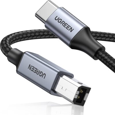 UGREEN US370 USB-C Male to USB B Male Printing Cable 1M