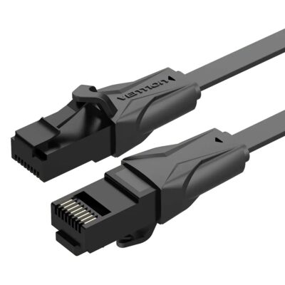 Vention Flat Cat.6 UTP Patch Cable 40M Black