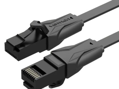 Vention Flat Cat.6 UTP Patch Cable 40M Black