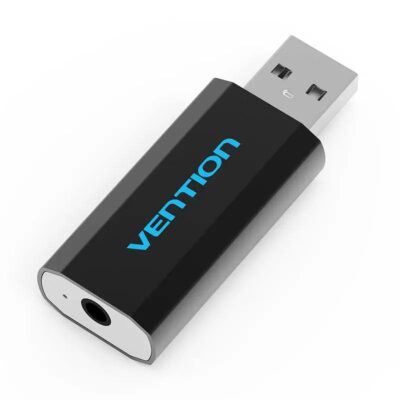 Vention USB External Sound Card Black Metal CTIA