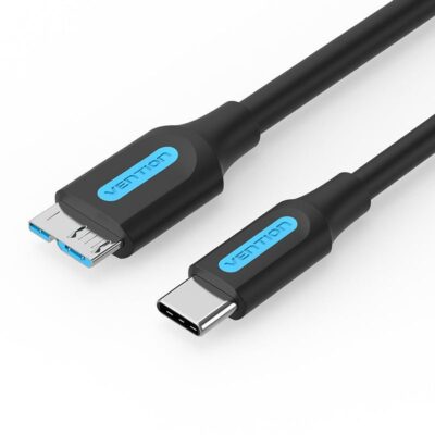Vention USB 3.0 C Male to Micro-B Male 2A Cable 1M Black