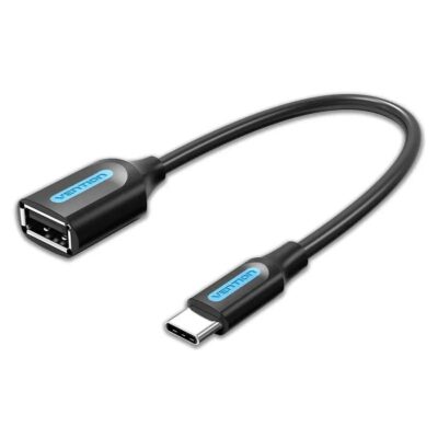 Vention USB 2.0 C Male to A Female OTG Cable 0.15M Black PVC