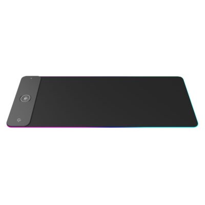 Porodo Gaming RGB MousePad with 15W Wireless Charger Black