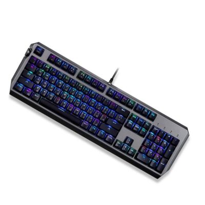 Porodo Gaming Wired Mechanical Gaming Keyboard with Gateron Pro Switch Red Black