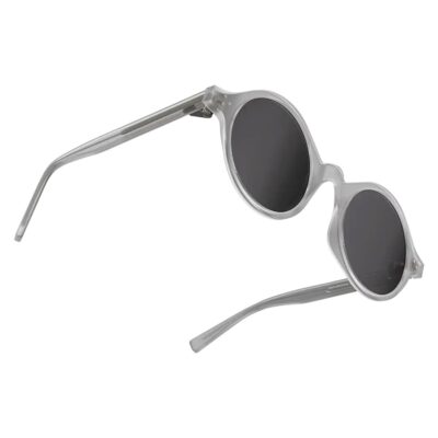 Levelo Sicily Round-Shaped TR CP Frame Polarized Lens Sunglasses with Pouch Matte