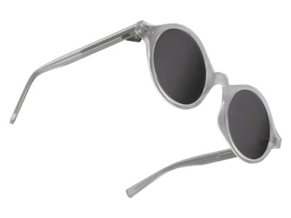 Levelo Sicily Round-Shaped TR CP Frame Polarized Lens Sunglasses with Pouch Matte