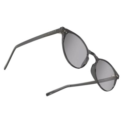 Levelo Corvin Round-Shaped TR CP Frame Polarized Lens Sunglasses with Pouch Grey