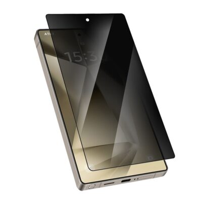 Levelo 2.5D Silk Print High Silicone Aluminum Glass Privacy AR Screen Protector For Samsung