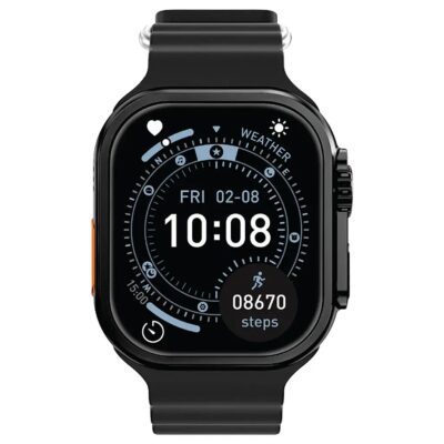 Green Lion Ultra Lite 2.01" TFT IPS Display Smart Watch Black
