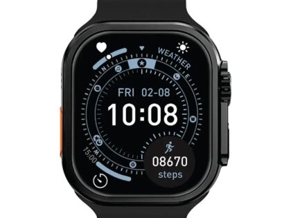 Green Lion Ultra Lite 2.01" TFT IPS Display Smart Watch Black